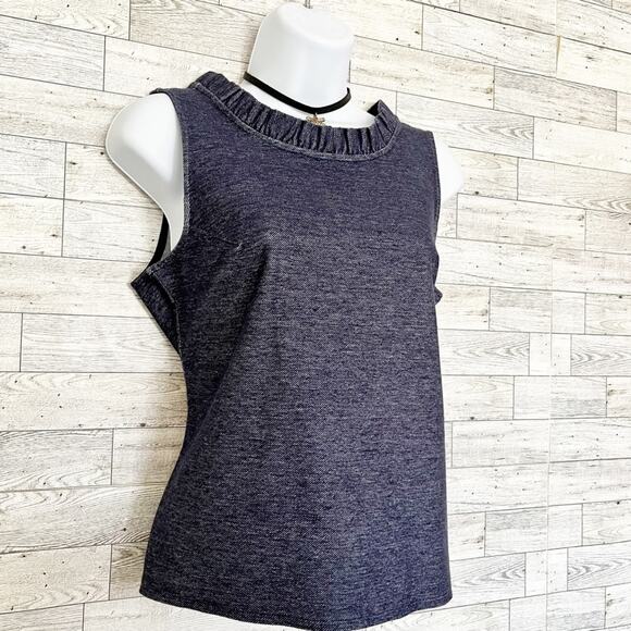 GAP Dark Blue Denim Sleeveless V-Back Top, S, NWT! - Picture 5 of 9